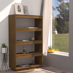 vidaXL Libreria/Divisorio Ambra 80x35x135 cm in Massello di Pino - Vista aggiuntiva 3