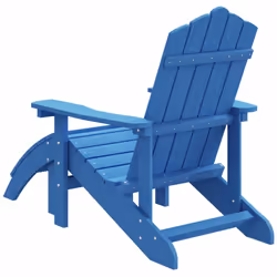 VidaXL 318648 sedia da esterno Terrazzo Seduta imbottita Polietilene ad alta intensità, Acciaio Colore acqua, Blu - Vista aggiuntiva 5