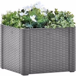 Mettete magnificamente in mostra i vostri fiori o le piante preferite con questo letto rialzato con irrigazione automatica, e ...