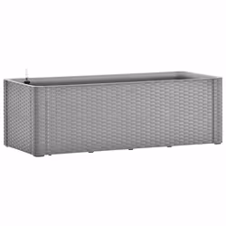 vidaXL Letto Rialzato da Giardino con Irrigazione Grigio 100x43x33cm - Vista aggiuntiva 2
