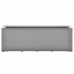 vidaXL Letto Rialzato da Giardino con Irrigazione Grigio 100x43x33cm - Vista aggiuntiva 3