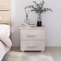 VidaXL 340405, Bianco, MDF, Legno di pino, HAMAR, 400 mm, 350 mm, 445 mm