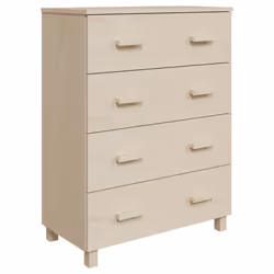 vidaXL Credenza HAMAR ambra 79x40x103,5 cm in Legno Massello di Pino - Vista aggiuntiva 2