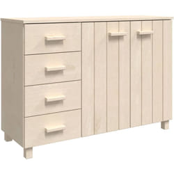 Vidaxl - Credenza hamar ambra 113x40x80 cm in Legno Massello di Pino