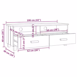 VidaXL 340469 supporto TV e sistema audio - Vista aggiuntiva 8