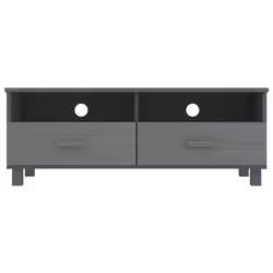 vidaXL Mobile TV HAMAR Grigio Scuro 106x40x40 cm in Legno di Pino - Vista aggiuntiva 3