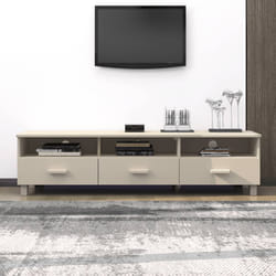 vidaXL Mobile TV HAMAR ambra 158x40x40 cm in Legno Massello di Pino