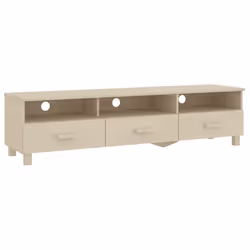 vidaXL Mobile TV HAMAR ambra 158x40x40 cm in Legno Massello di Pino - Vista aggiuntiva 2