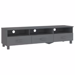 vidaXL Mobile TV HAMAR Grigio Scuro 158x40x40 cm in Legno di Pino - Vista aggiuntiva 2
