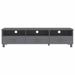 vidaXL Mobile TV HAMAR Grigio Scuro 158x40x40 cm in Legno di Pino - Vista aggiuntiva 3