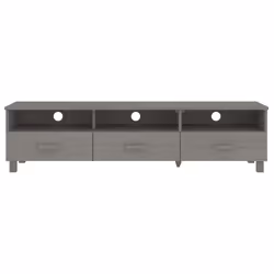 vidaXL Mobile TV HAMAR Grigio Chiaro 158x40x40 cm in Legno di Pino - Vista aggiuntiva 3