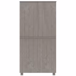 vidaXL Armadio HAMAR Grigio Chiaro 89x50x180 cm Legno Massello di Pino - Vista aggiuntiva 3