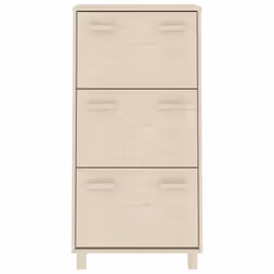 vidaXL Scarpiera HAMAR ambra 59,5x35x117 cm in Legno Massello di Pino - Vista aggiuntiva 3