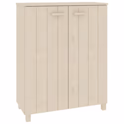 vidaXL Scarpiera HAMAR ambra 85x40x108 cm in Legno Massello di Pino - Vista aggiuntiva 2