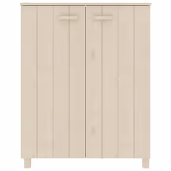 vidaXL Scarpiera HAMAR ambra 85x40x108 cm in Legno Massello di Pino - Vista aggiuntiva 3