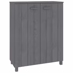 vidaXL Scarpiera HAMAR Grigio Scuro 85x40x108 cm in Legno di Pino - Vista aggiuntiva 2