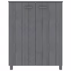 vidaXL Scarpiera HAMAR Grigio Scuro 85x40x108 cm in Legno di Pino - Vista aggiuntiva 3
