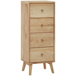 Cassettiera 40x30x100 cm in Legno Massello di Teak Vidaxl 3049