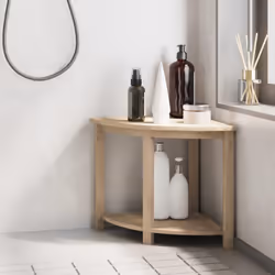 Questo tavolino da doccia in legno è la scelta perfetta per contenere asciugamani e accessori da bagno sotto la doccia. Legno ...