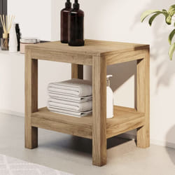Panca da Doccia 45x35x45 cm in Legno Massello di Teak Vidaxl 78456