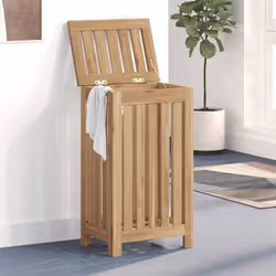 Questo cesto del bucato in legno offrirà un ampio spazio per la vostra biancheria ed è un'ottima aggiunta al vostro bagno o a ...