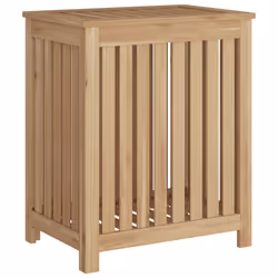 vidaXL Cesto del Bucato 50x35x60 cm in Legno Massello di Teak - Vista aggiuntiva 3