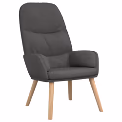 vidaXL Poltrona Relax Grigio Scuro in Tessuto - Vista aggiuntiva 2