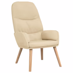 vidaXL Poltrona Relax Crema in Tessuto - Vista aggiuntiva 2