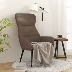vidaXL Sedia Relax Tortora in Tessuto