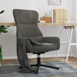 Poltrona, Sedia Relax Grigio Scuro in Velluto vidaXL 8047