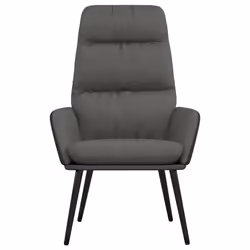vidaXL Sedia Relax Grigio Scuro in Tessuto - Vista aggiuntiva 3