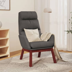 Sedia Relax, Poltrona Relax Grigio Scuro in Tessuto vidaXL 9804