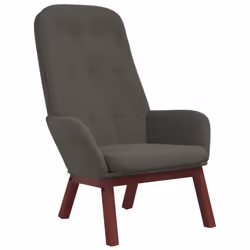 vidaXL Sedia Relax Grigio Scuro in Velluto - Vista aggiuntiva 2