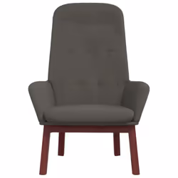 vidaXL Sedia Relax Grigio Scuro in Velluto - Vista aggiuntiva 3