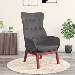vidaXL Sedia Relax Grigio Scuro in Tessuto