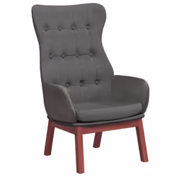 vidaXL Sedia Relax Grigio Scuro in Tessuto - Vista aggiuntiva 2