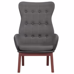 vidaXL Sedia Relax Grigio Scuro in Tessuto - Vista aggiuntiva 3