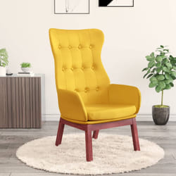 vidaXL Poltrona Relax Giallo Senape in Tessuto