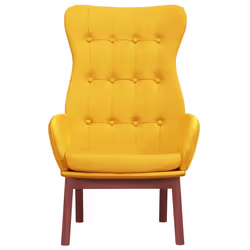 vidaXL Poltrona Relax Giallo Senape in Tessuto - Vista aggiuntiva 3