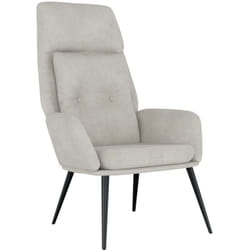 Nova - Poltrona Reclinabile Grigio Chiaro in Similpelle Scamosciata vidaXL606963
