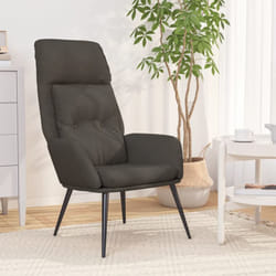 Nova - Poltrona Rilassante Grigio Scuro in Similpelle Scamosciata vidaXL40589