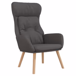 vidaXL Sedia Relax Grigio Scuro in Tessuto - Vista aggiuntiva 2