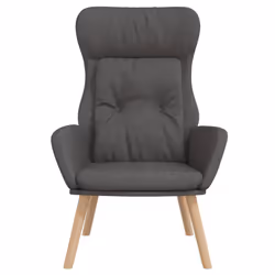vidaXL Sedia Relax Grigio Scuro in Tessuto - Vista aggiuntiva 3