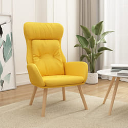 vidaXL Poltrona Relax Giallo Senape in Tessuto