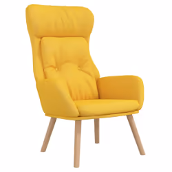 vidaXL Poltrona Relax Giallo Senape in Tessuto - Vista aggiuntiva 2