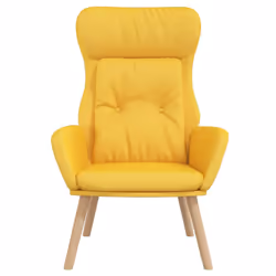 vidaXL Poltrona Relax Giallo Senape in Tessuto - Vista aggiuntiva 3