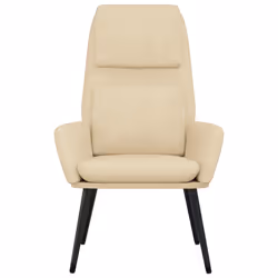 vidaXL Sedia Relax Crema in Tessuto - Vista aggiuntiva 3