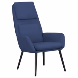 vidaXL Sedia Relax Blu in Tessuto - Vista aggiuntiva 2