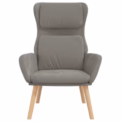 vidaXL Poltrona Relax Grigio Chiaro in Velluto - Vista aggiuntiva 3