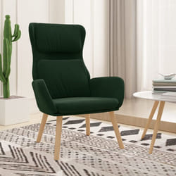 Vidaxl - Sedia Relax, Poltrona Relax Verde Scuro in Velluto 1008